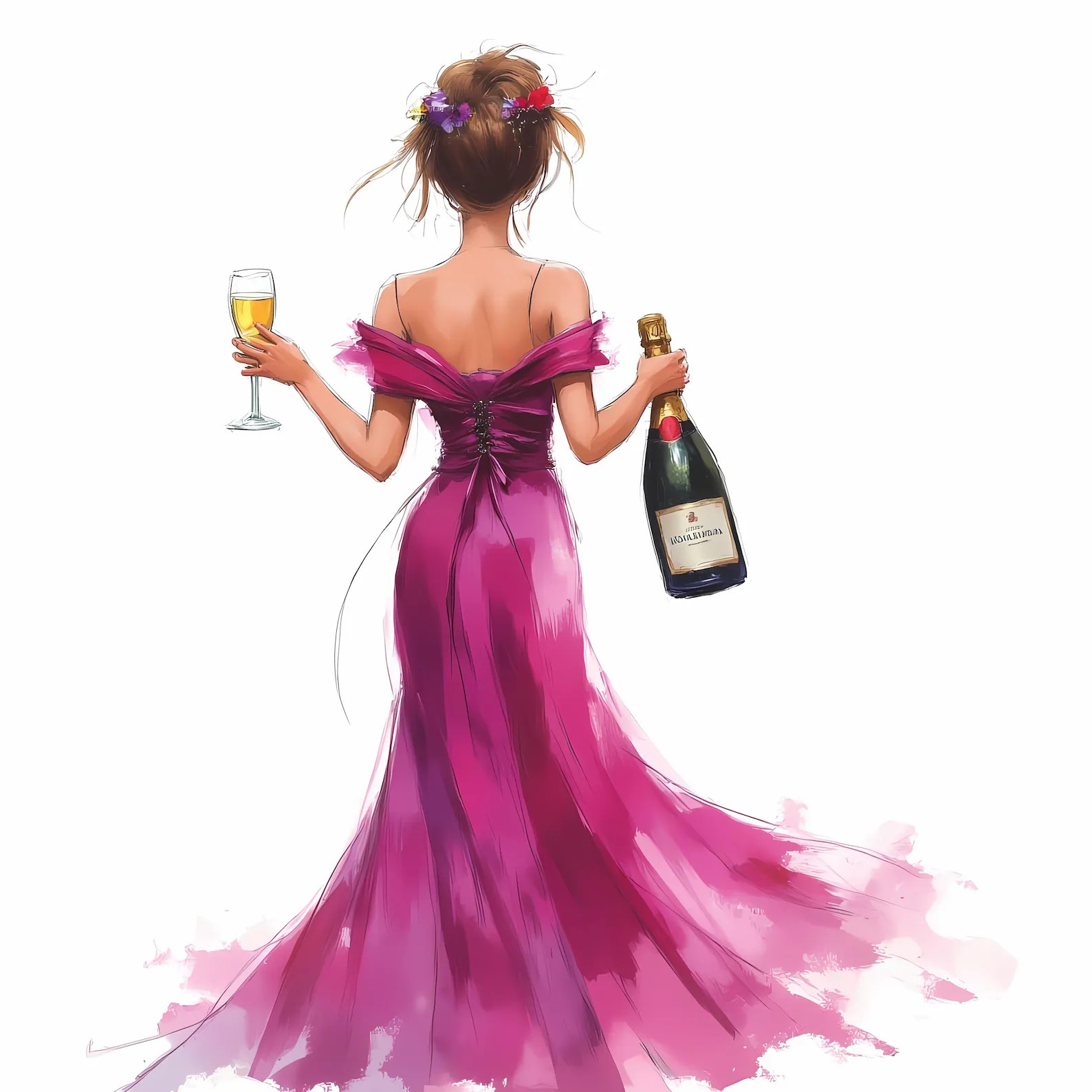 A delicious birthday cake with candles